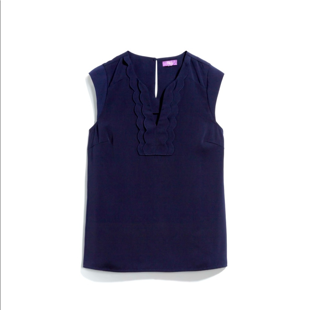 Stitch fix, Scallop edge neckline, sleeveless top